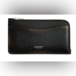 BNWT Coach New York Leather Zip Card Case $125
